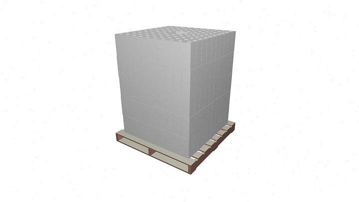 Tecoblock 400L Pallet 3D Model