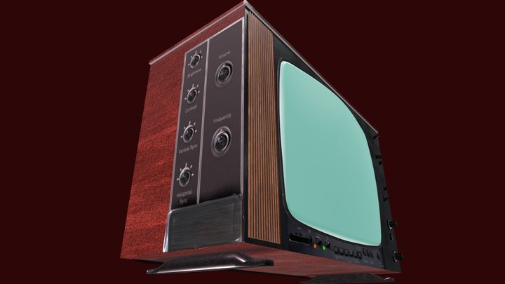 Retro tv 3D Model