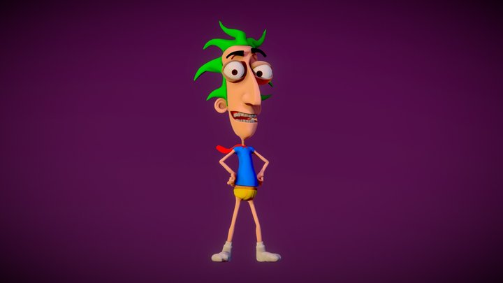 Big Nose in underwear 3D Model