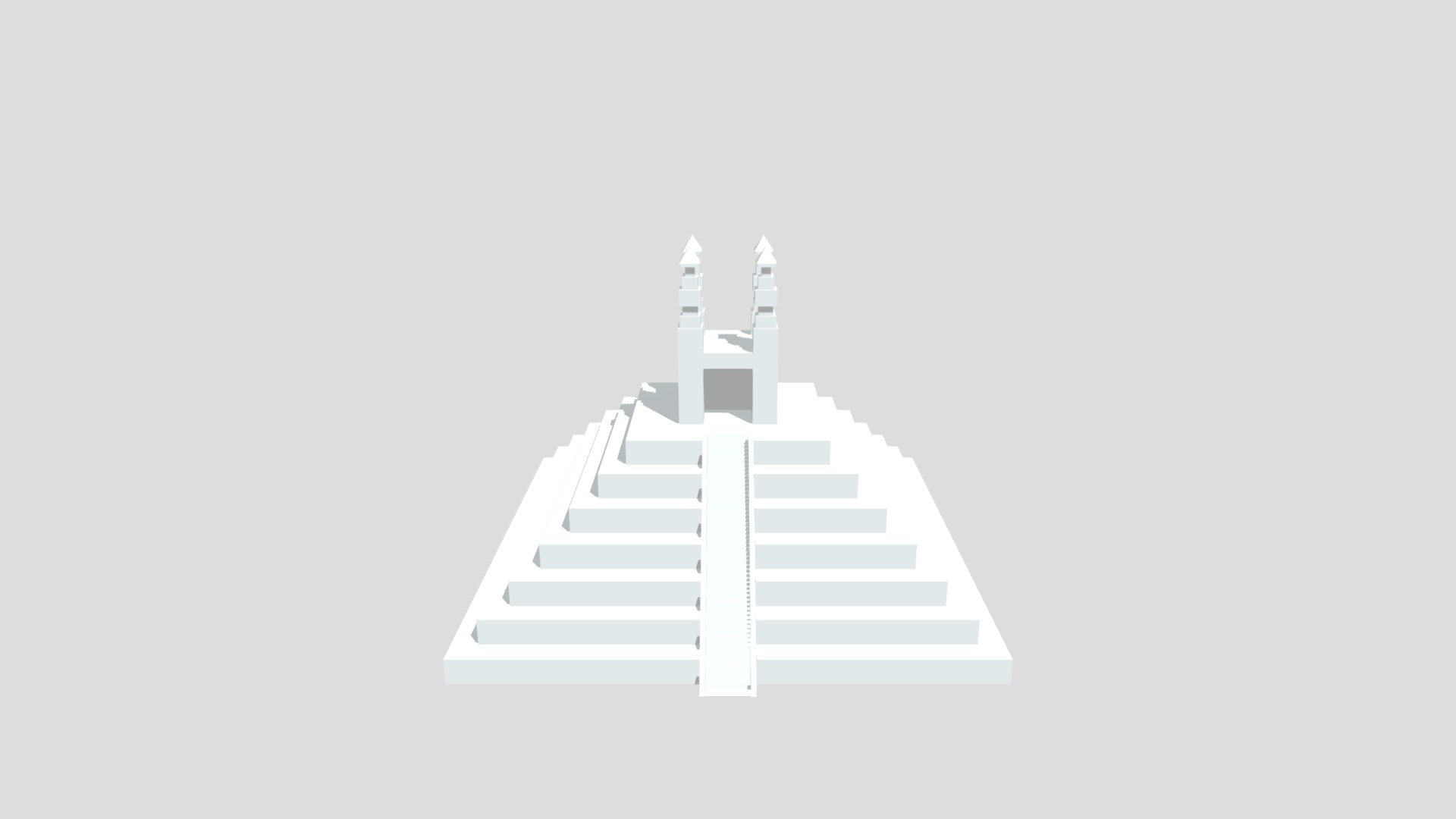 Pyramid /w stairs - Download Free 3D model by 312005 [ddef655] - Sketchfab