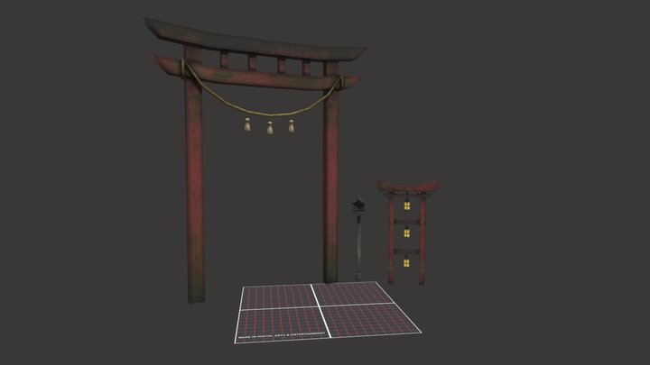 DAE 3 Simple props - Grandma's House 3D Model