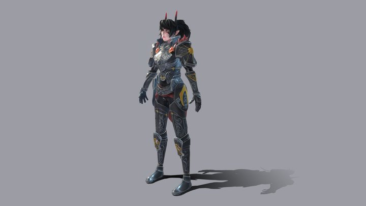 Queen Scarlet Darniken 3D Model