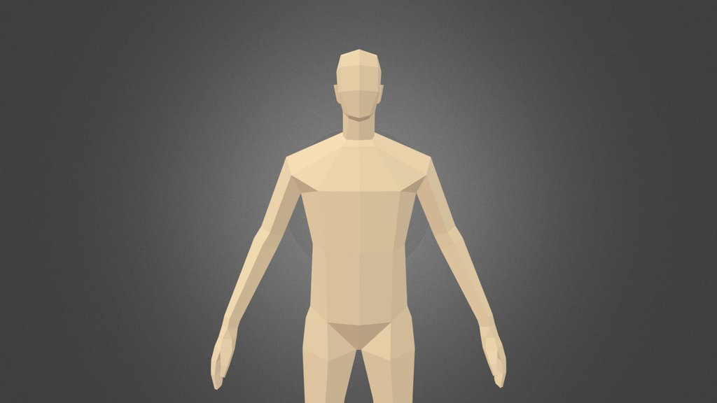 Low-Poly Male Body