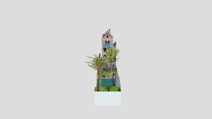 DAE Rowhomes - Amsterdam 3D Model