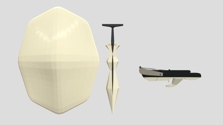 FOR MAIN CHARACTER WEAPONS 3D Model