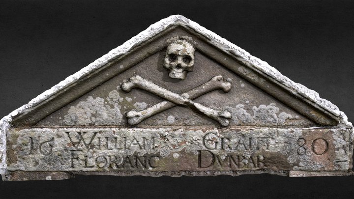 Mausoleum Inscription Kirkmichael Graveyard 3D Model