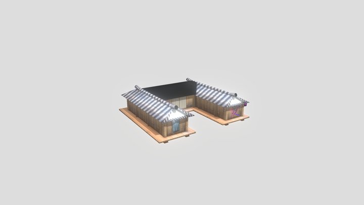 Low poly house 3D Model