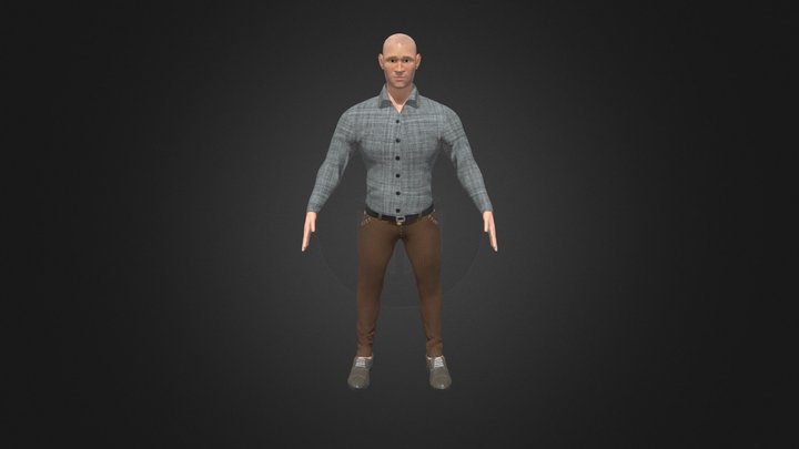 Modelo Randy Orton. 3D Model