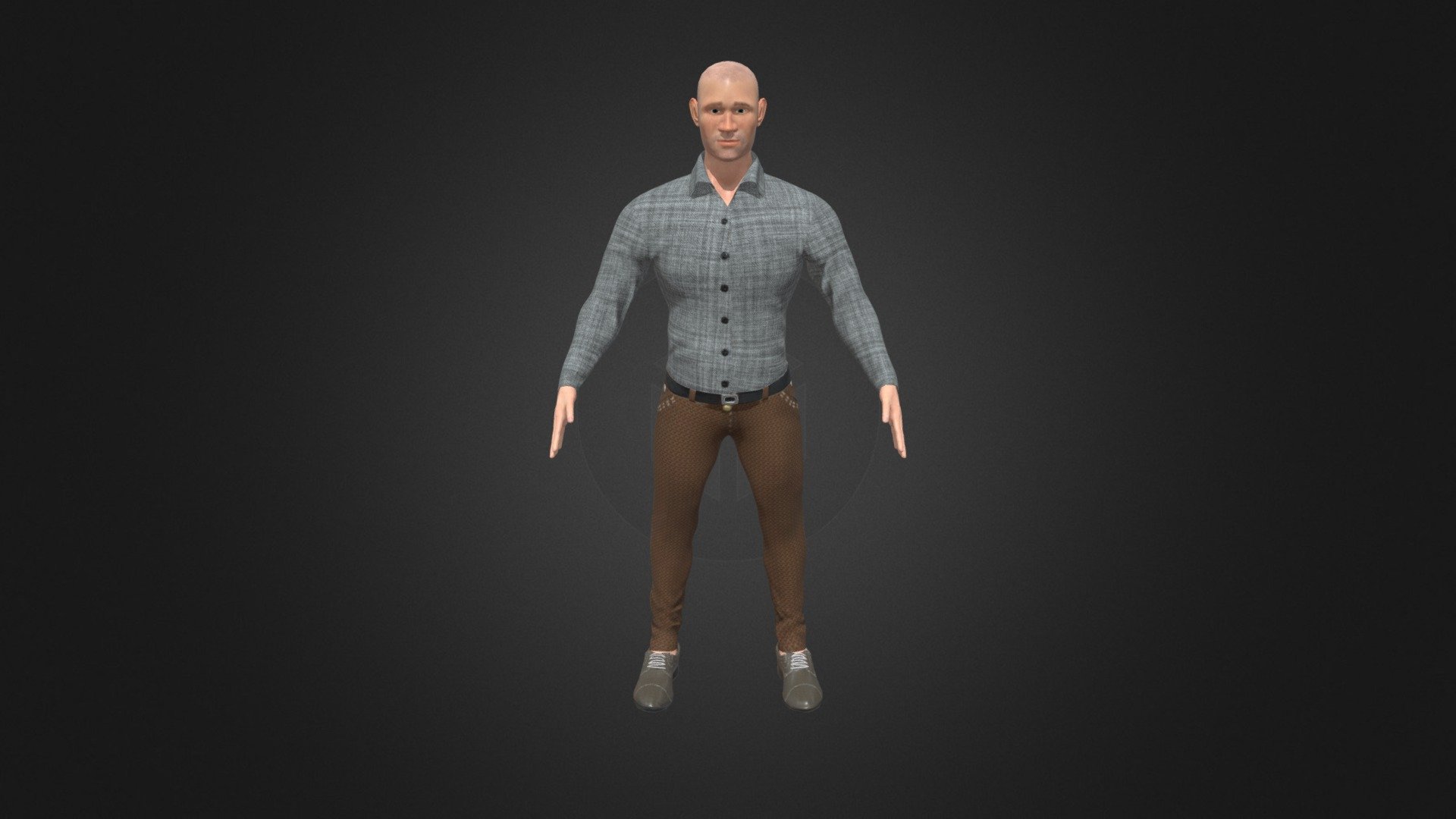 Modelo Randy Orton. - 3D model by Max Molina (@maxmolina2800) [ddf4552 ...