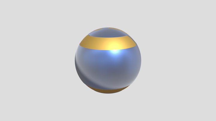 Grid Logo Sphere 3D Model