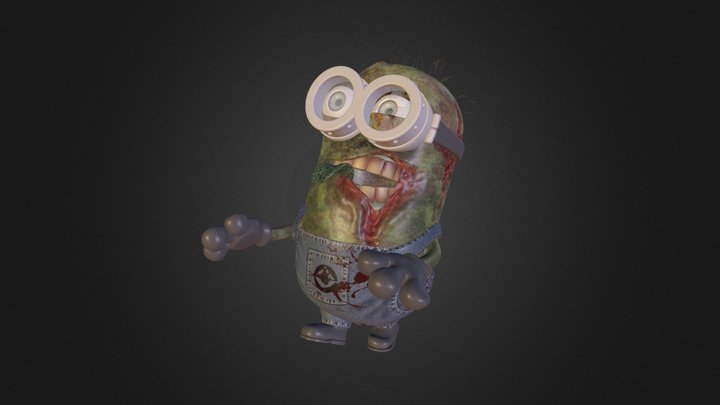 Walking Zombie 3D Model