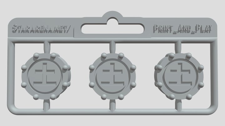 SET_16_TERRA_COIN_GREEN – Free 3D Model STL