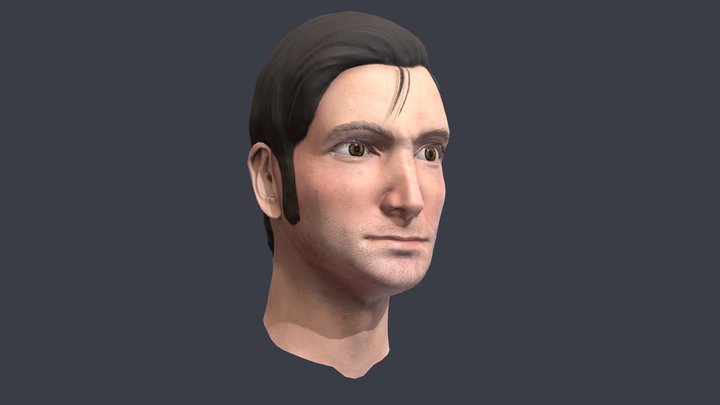 David Tennant Bust 3D Model