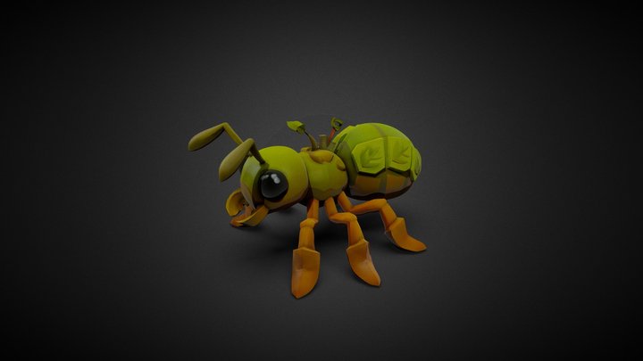 Ant-worker 3D Model