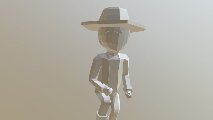 Cowboy Animations 3D Model