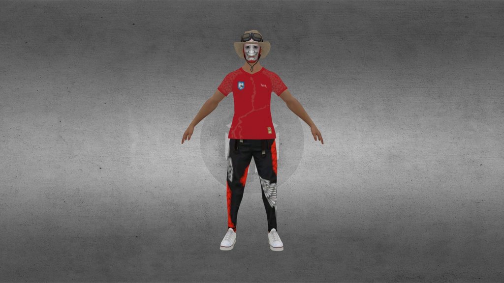 FreeFire 3d model charector