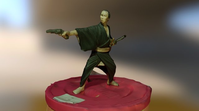 Pistol Samurai 3D Model