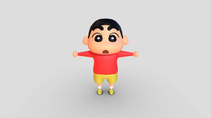 Shinchan Nohara 3d model for animation and game 3D Model