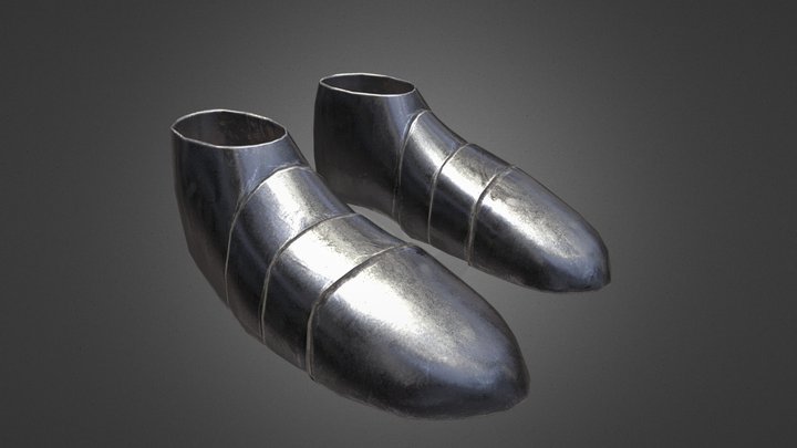 Medieval Boots 3D Model