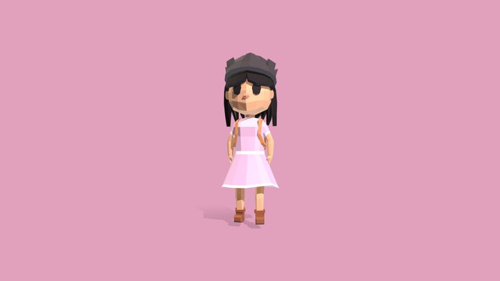 Sarah - Low Poly 3D Model