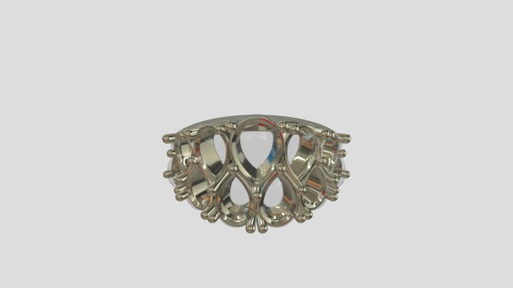 ATRG019 goldring wedding engagement luxury – Free 3D Model STL