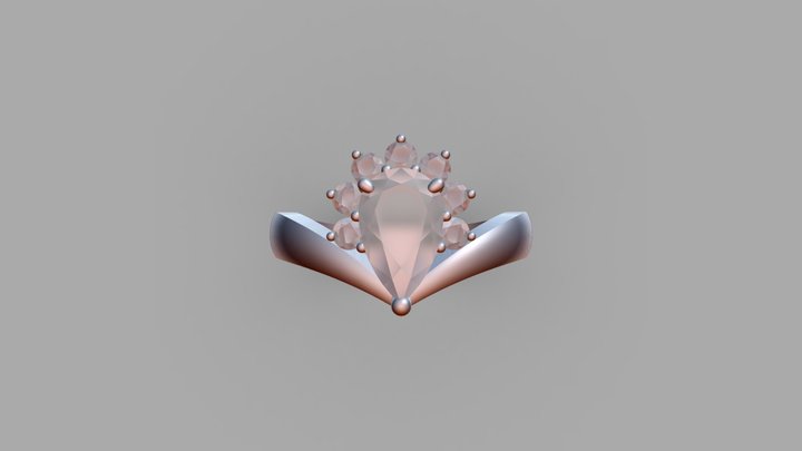 V_Shape_Ring 3D Model