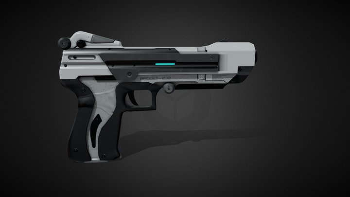 Sci-Fi pistol BRIDGET-030, (Lux Novus) 3D Model