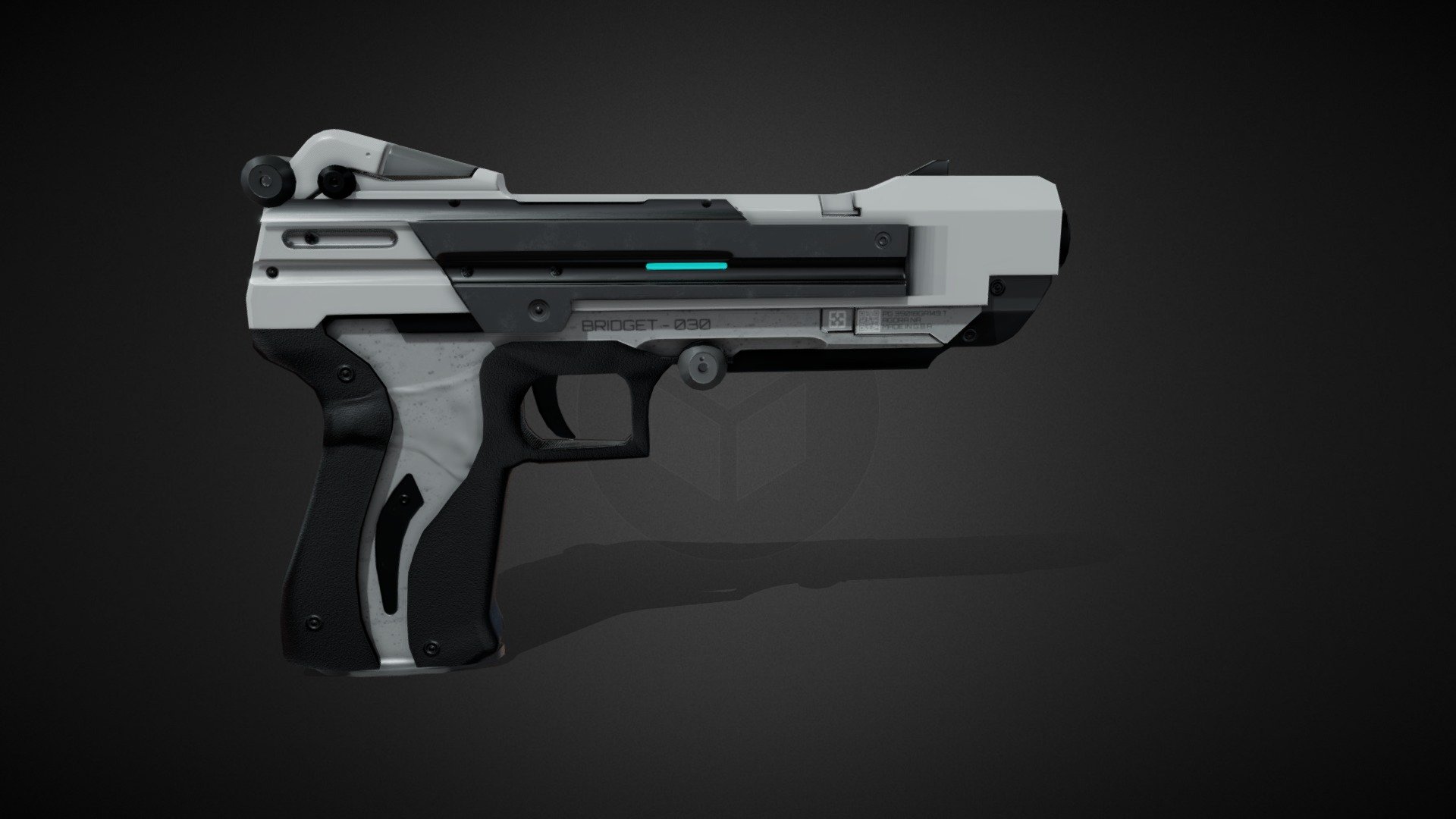 Sci-Fi pistol BRIDGET-030, (Lux Novus) - 3D model by AzoTod [ddffc1d ...