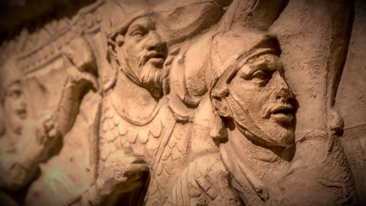 Palmyrene Soldiers in Roman Ranks -Trajan Column 3D Model