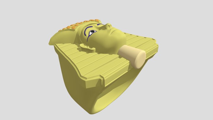 Pharaoh signet ring 3D Model