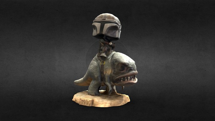 The Mandalorian Figurine Scan 3D Model