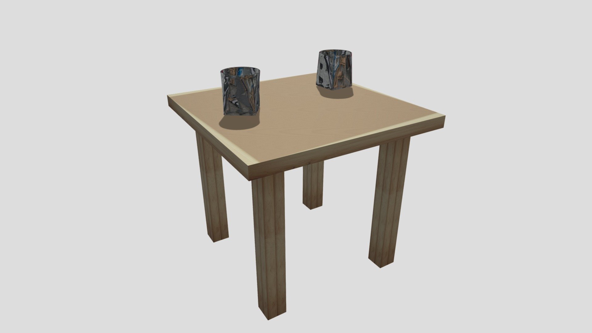 Table with glass