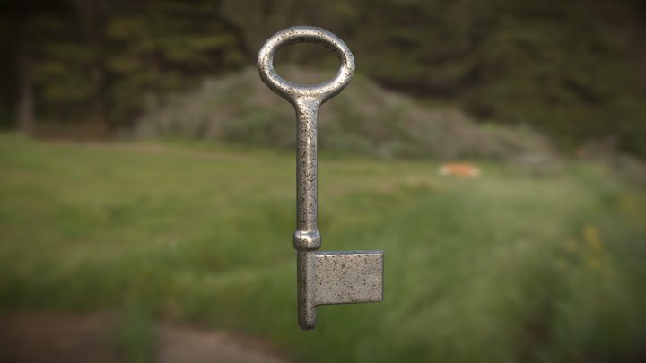 Steel Key - PBR 3D Model