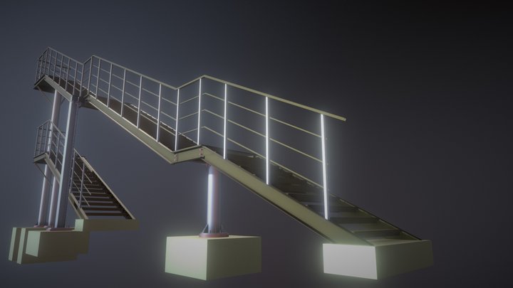 Лестница №4 3D Model