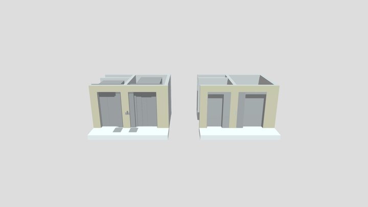 Matrix Elevators Door IFC 3D Model