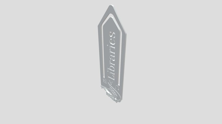 UAB Libraries Bookmark 3D Model