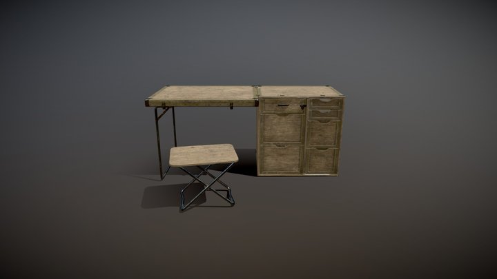 Army Table 3D Model