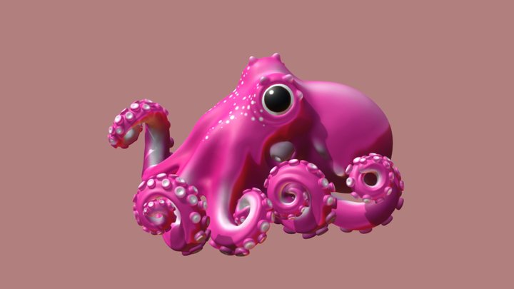 Octopus (Graneledone boreopacifica ) 3D Model