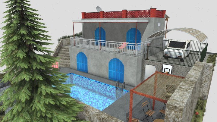 DAE Diorama - By The Ocean 3D Model