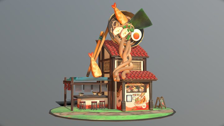 Ramen Shop Japan 3D Model