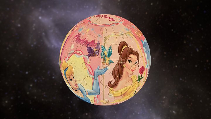 Spherical Jigsaw Puzzle 3D Model