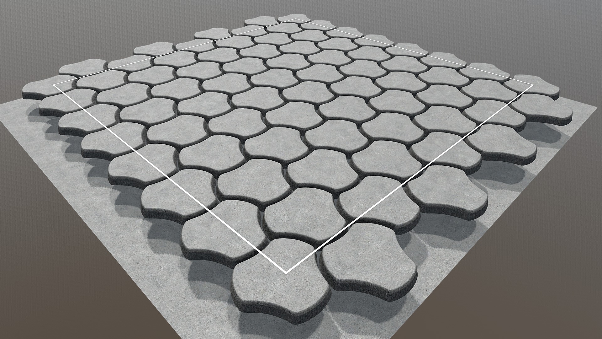 3D model Cobblestone 8 Components for Texture-Baking - This is a 3D model of the Cobblestone 8 Components for Texture-Baking. The 3D model is about a close-up of a maze.