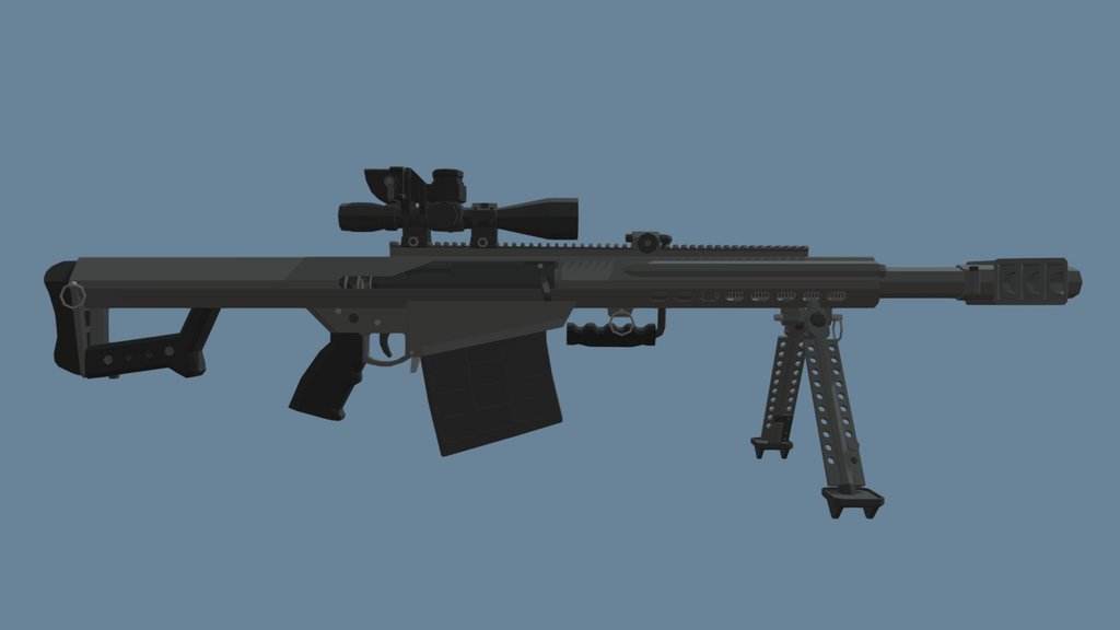 Barrett XM109 AMPR (Low-Poly)