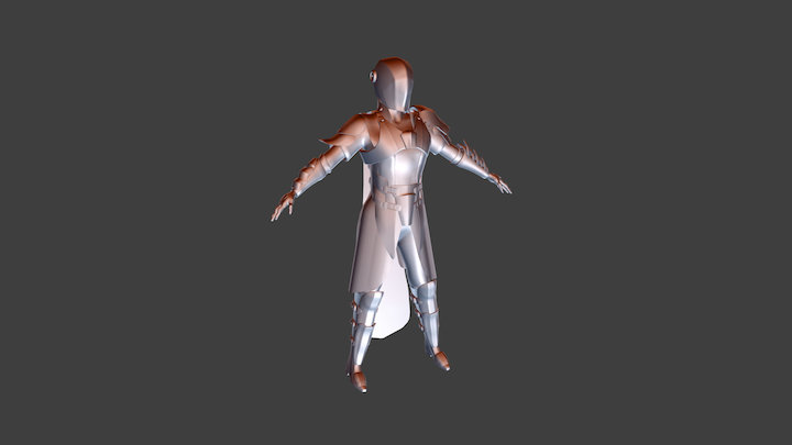 Female Warrior 3D Model