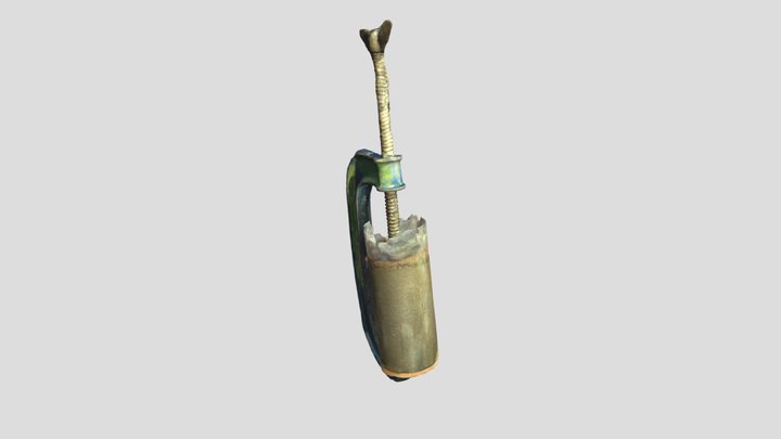 compressing sawdust cement mix 3D Model