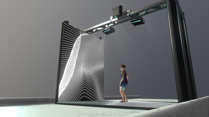 Audio Reactive Installation 3D Model