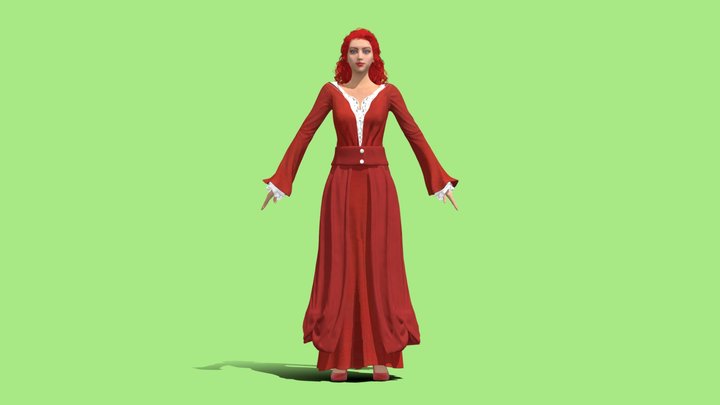 women clothing Medieval female Outfits pack | 3D model