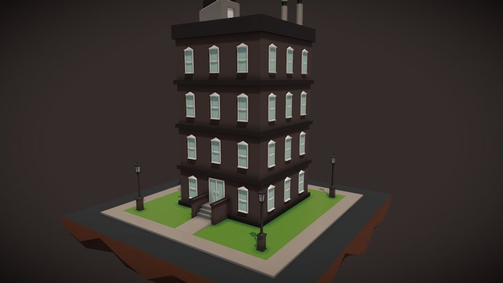 Apartment Tower 3D Model