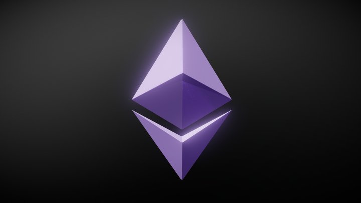 Ethereum 3D logo 3D Model