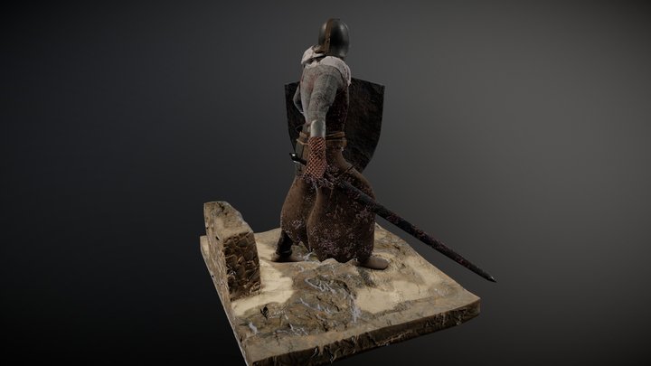 Medieval soldier 3D Model